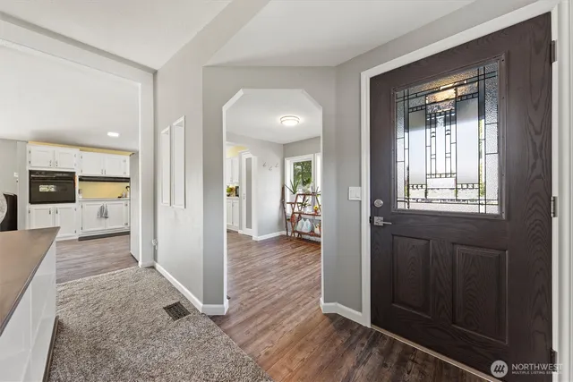 a view interior of the house and wooden floor
