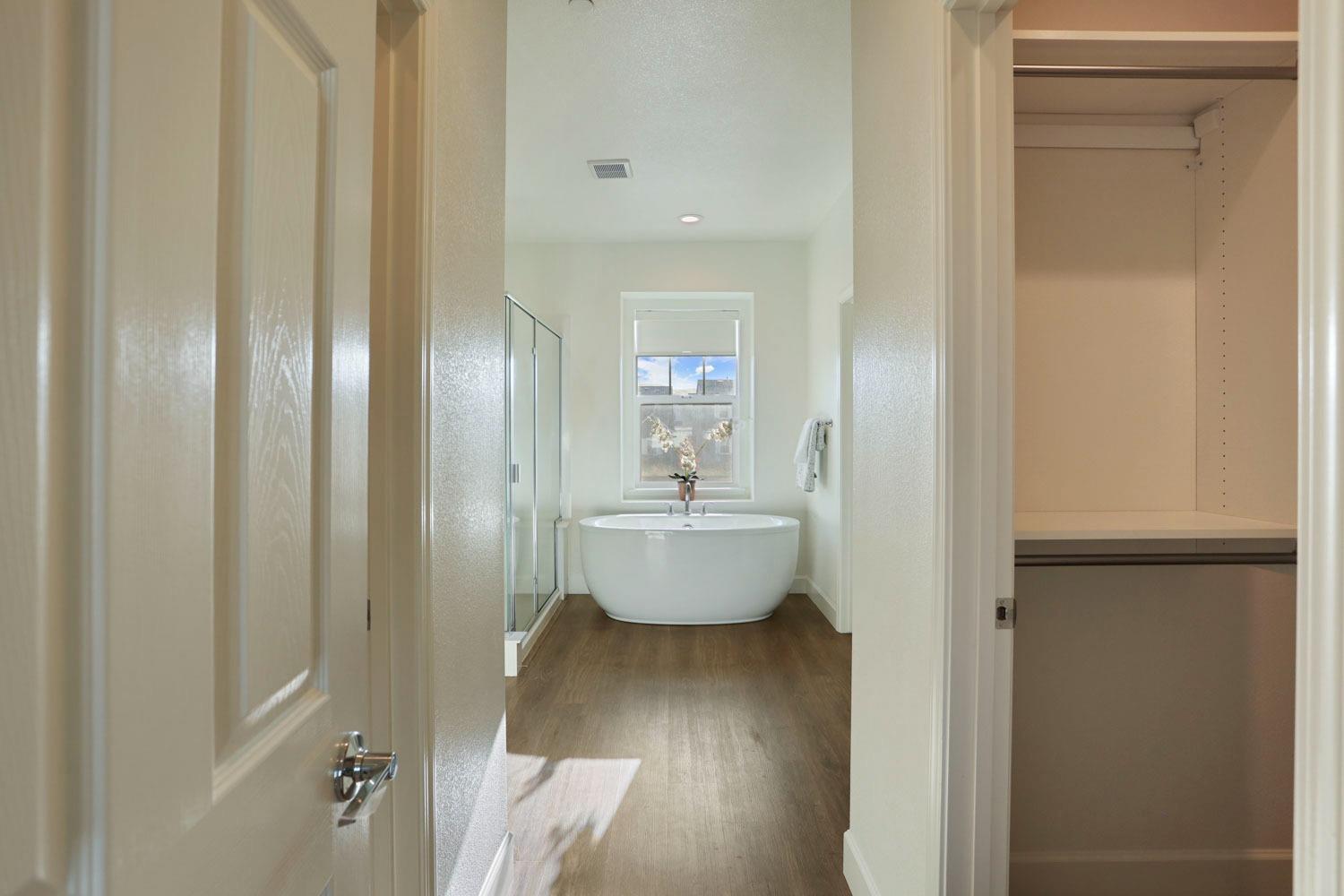 3081 Rio Grande Drive Tracy, CA 95377 - Photo 33 of 60 a view of a room with wooden floor and potted plant