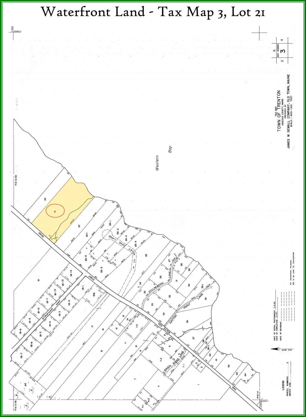 607 Oak Point Road Trenton, ME 04605 - Photo 182 of 187 Tax Map Field & Waterfront