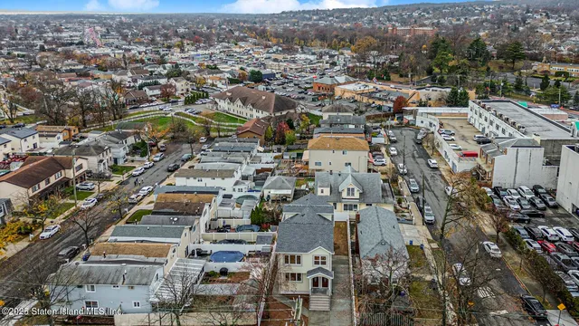 an aerial view of a city