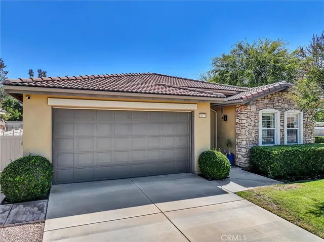 a view of a house with a garage