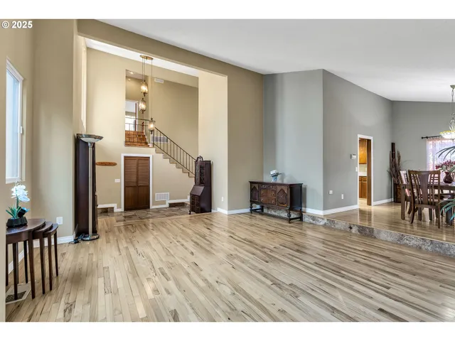 a view interior of the house with wooden floor