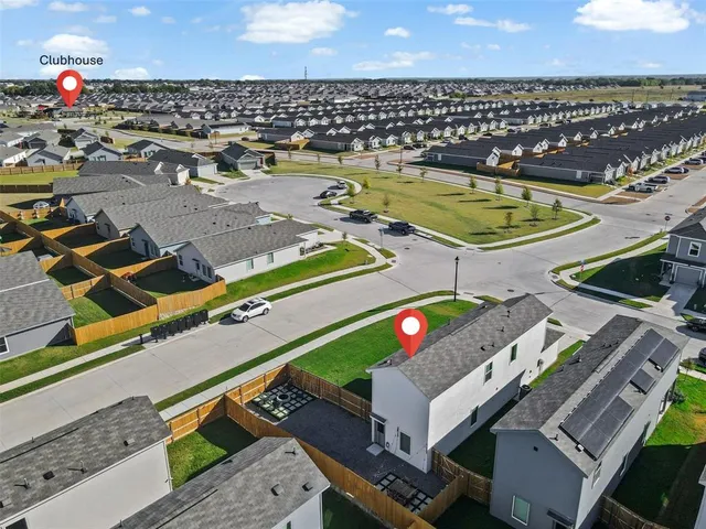 an aerial view of a city