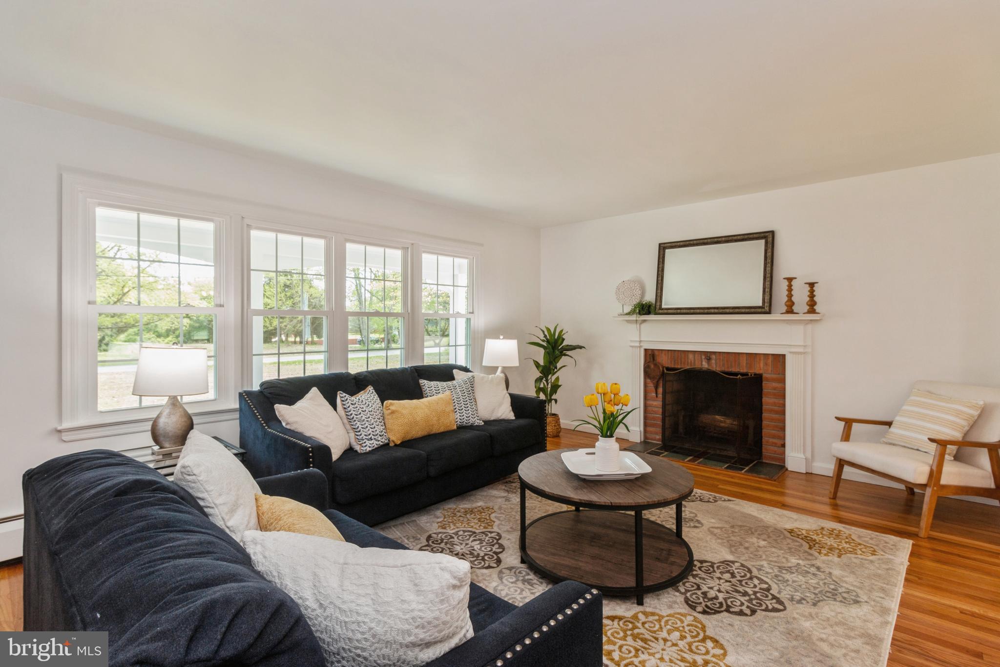 171 Stewart Road Pilesgrove, NJ 08098 - Photo 7 of 31 Living room with fireplace