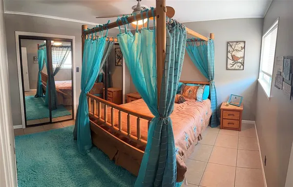 a utility room with lots of trees