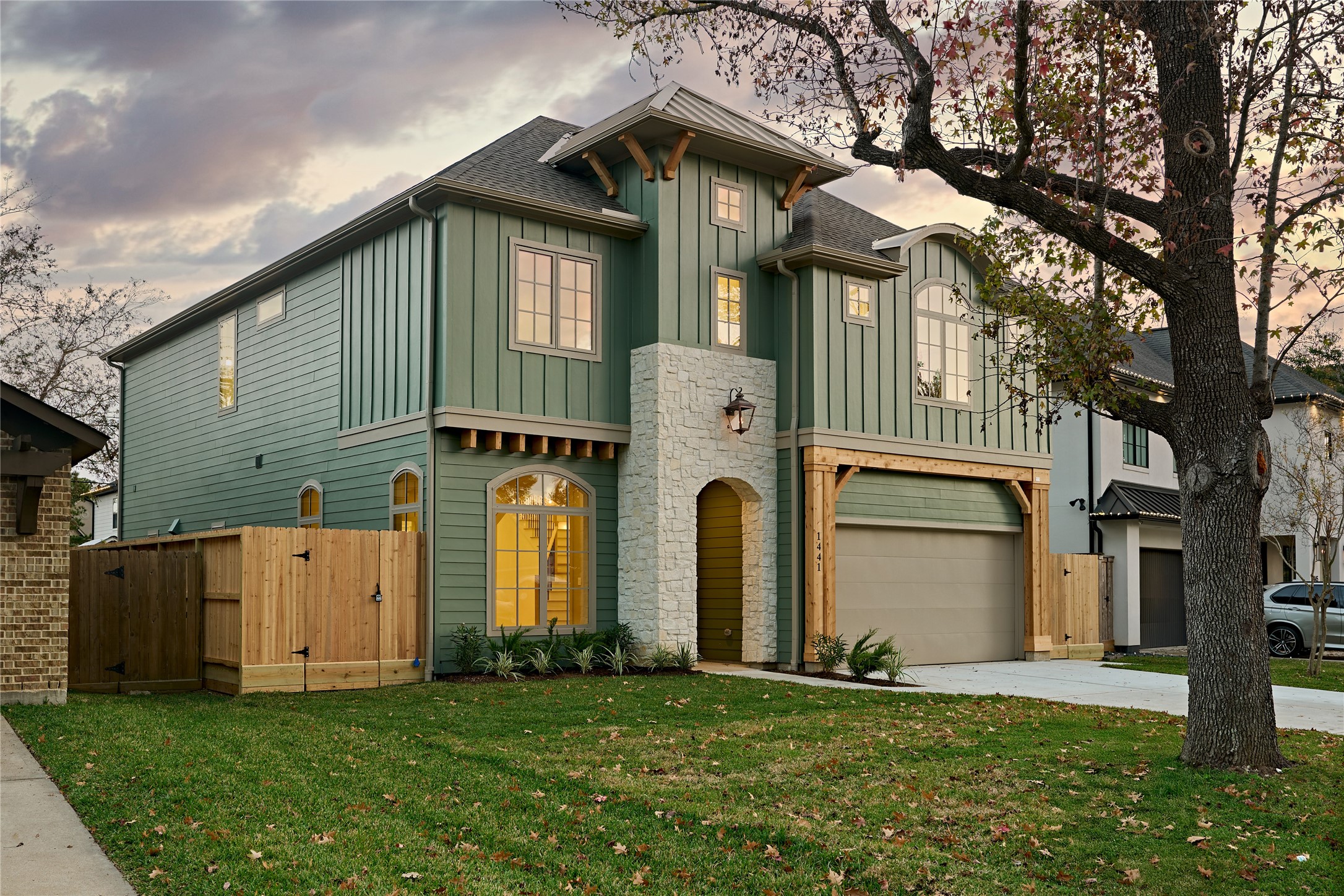 1441 Chamboard Lane Houston, TX 77018 - Photo 3 of 46 a front view of a house with a yard