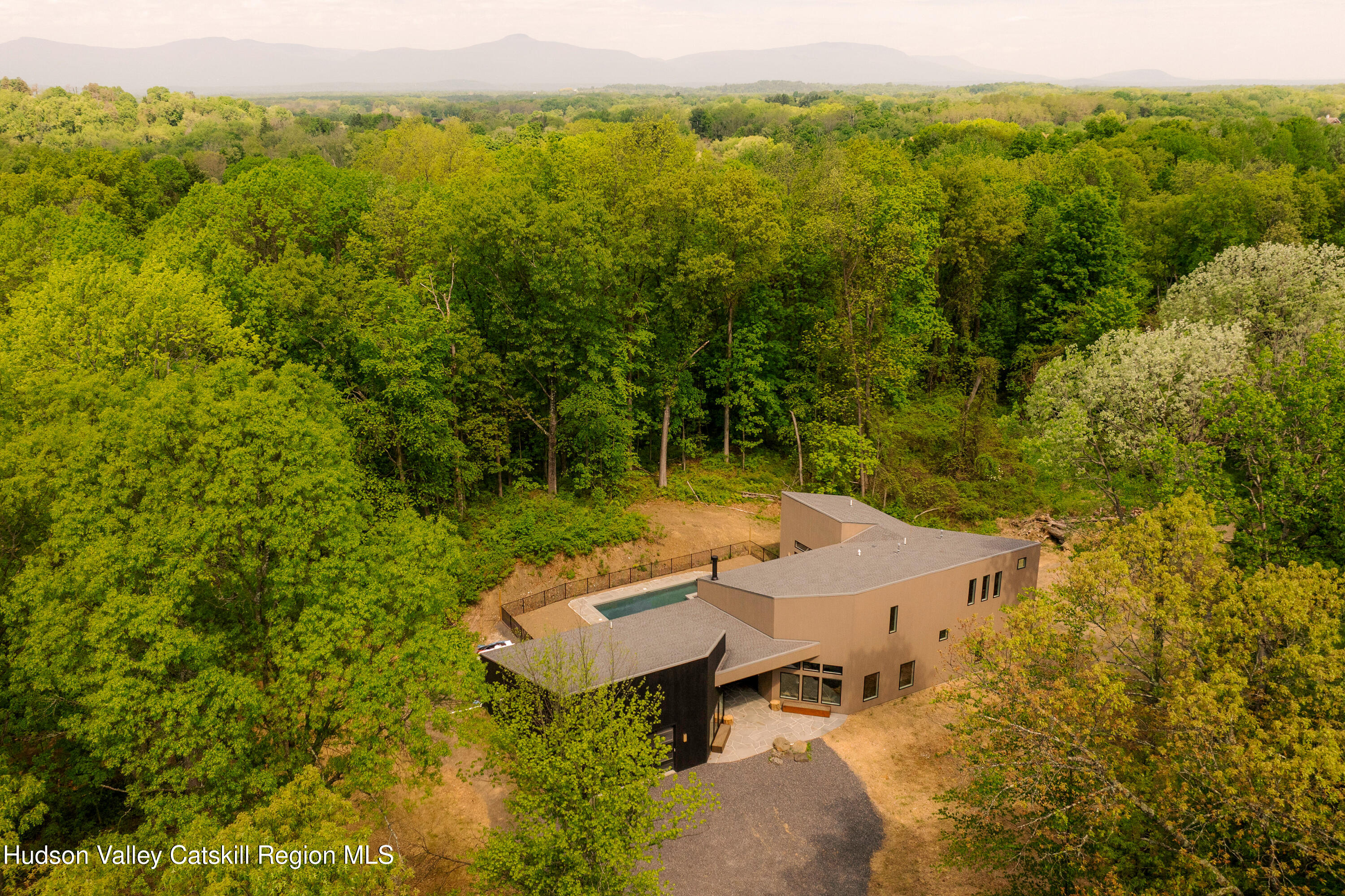 54 Langridge Road Tivoli, NY 12583 - Photo 3 of 40 an aerial view of a house with yard and outdoor seating
