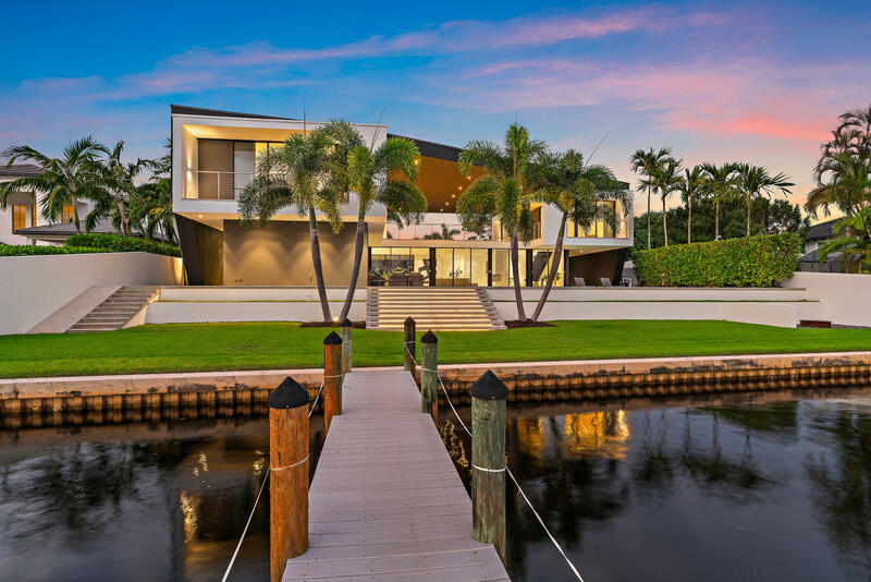 5706 Holly Lane Jupiter, FL 33458 - Photo 31 of 34 View of rear of home from private dock