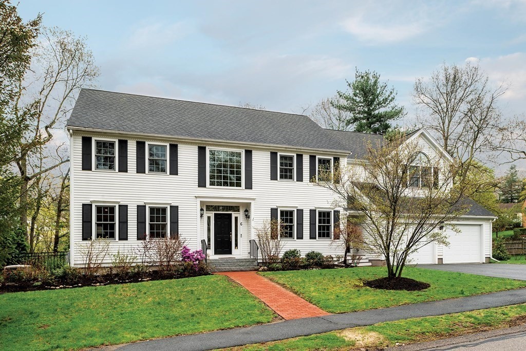 6 Oak Hill Road Needham, MA 02492 - Photo 1 of 18 a front view of a house with a yard