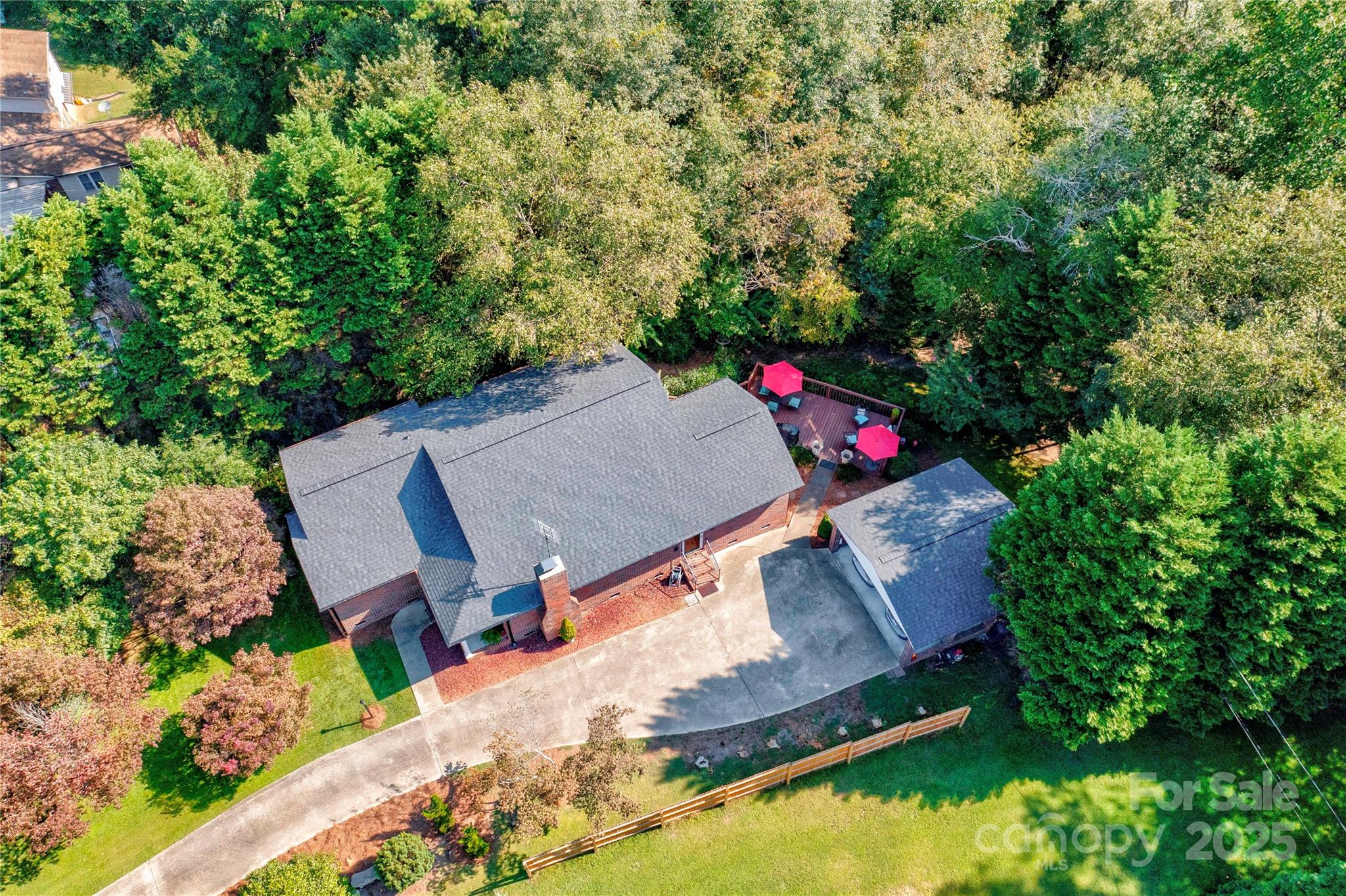 411 El Bethel Road Kings Mountain, NC 28086 - Photo 7 of 42 an aerial view of a house having swimming pool