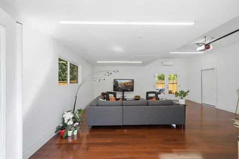 an aerial view of a city