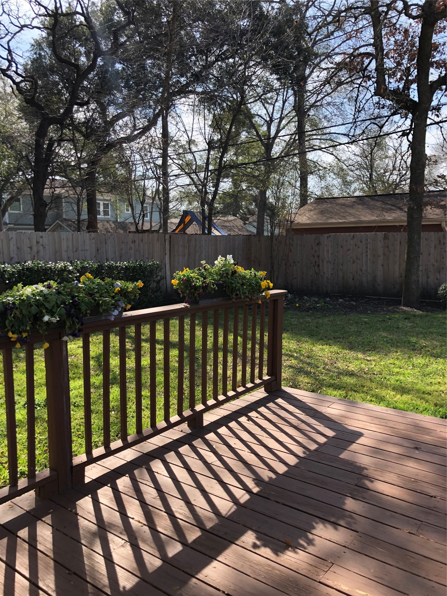 951 Lamonte Lane Houston, TX 77018 - Photo 23 of 26 a view of a wooden deck