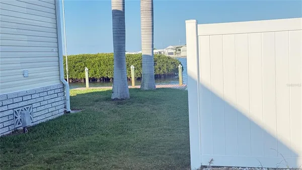 a view of a backyard with plants