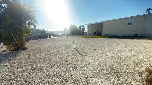 a backyard of a house