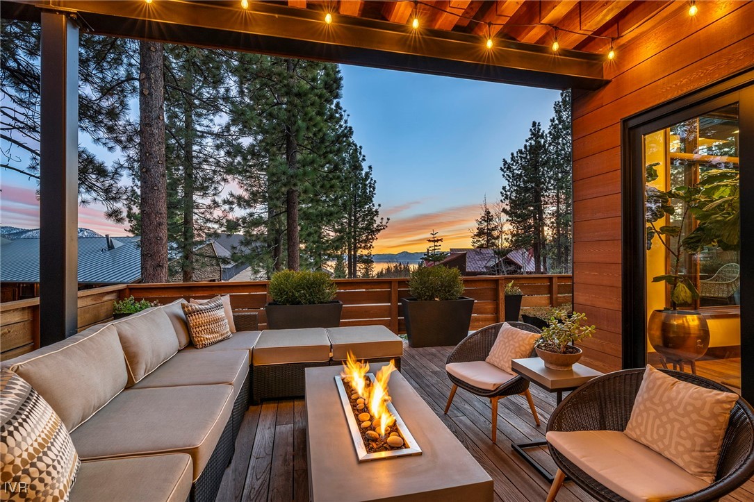 823 Ellen Court Incline Village, NV 89451 - Photo 44 of 45 a terrace with outdoor seating and trees