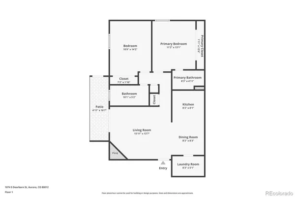$193,000 | 1074 South Dearborn Street, Unit 108, Aurora, CO 80012
