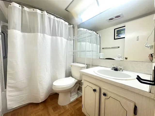 a hallway with windows