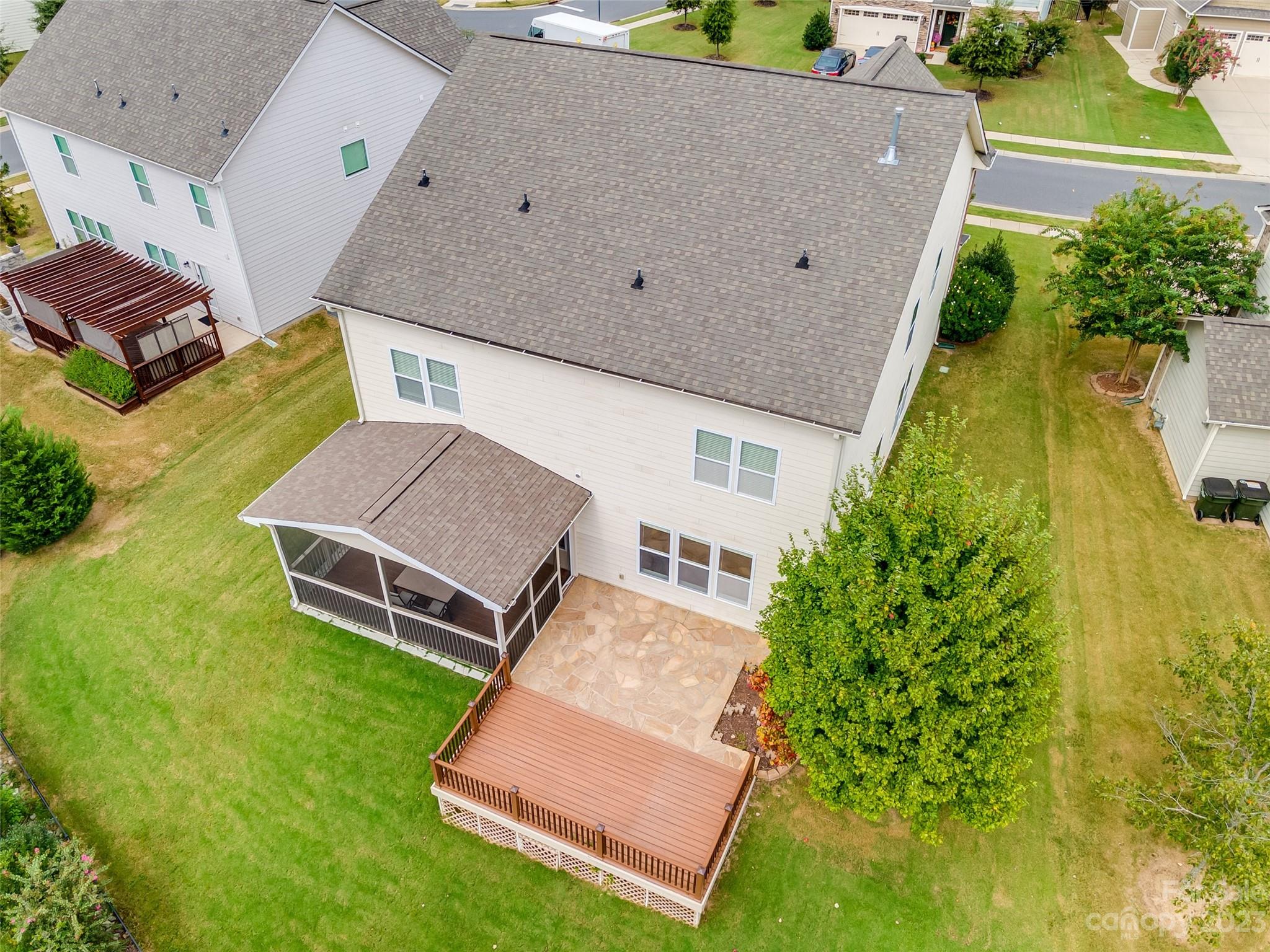 4025 Orchid Way Tega Cay, SC 29708 - Photo 35 of 44 an aerial view of a house with a yard