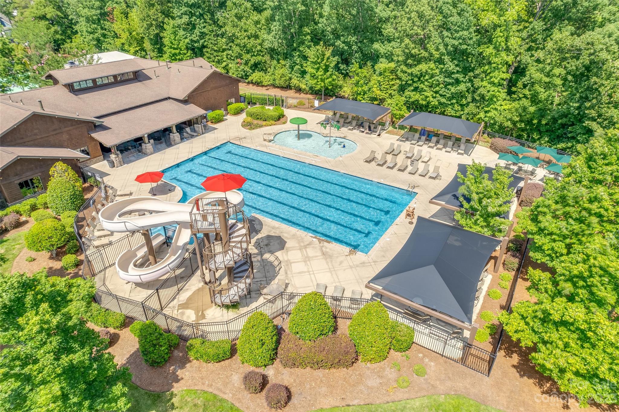 4025 Orchid Way Tega Cay, SC 29708 - Photo 40 of 44 an aerial view of a house with a yard