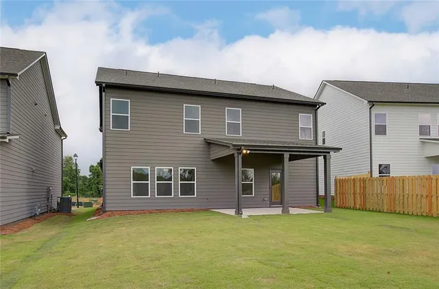 a front view of a house with windows