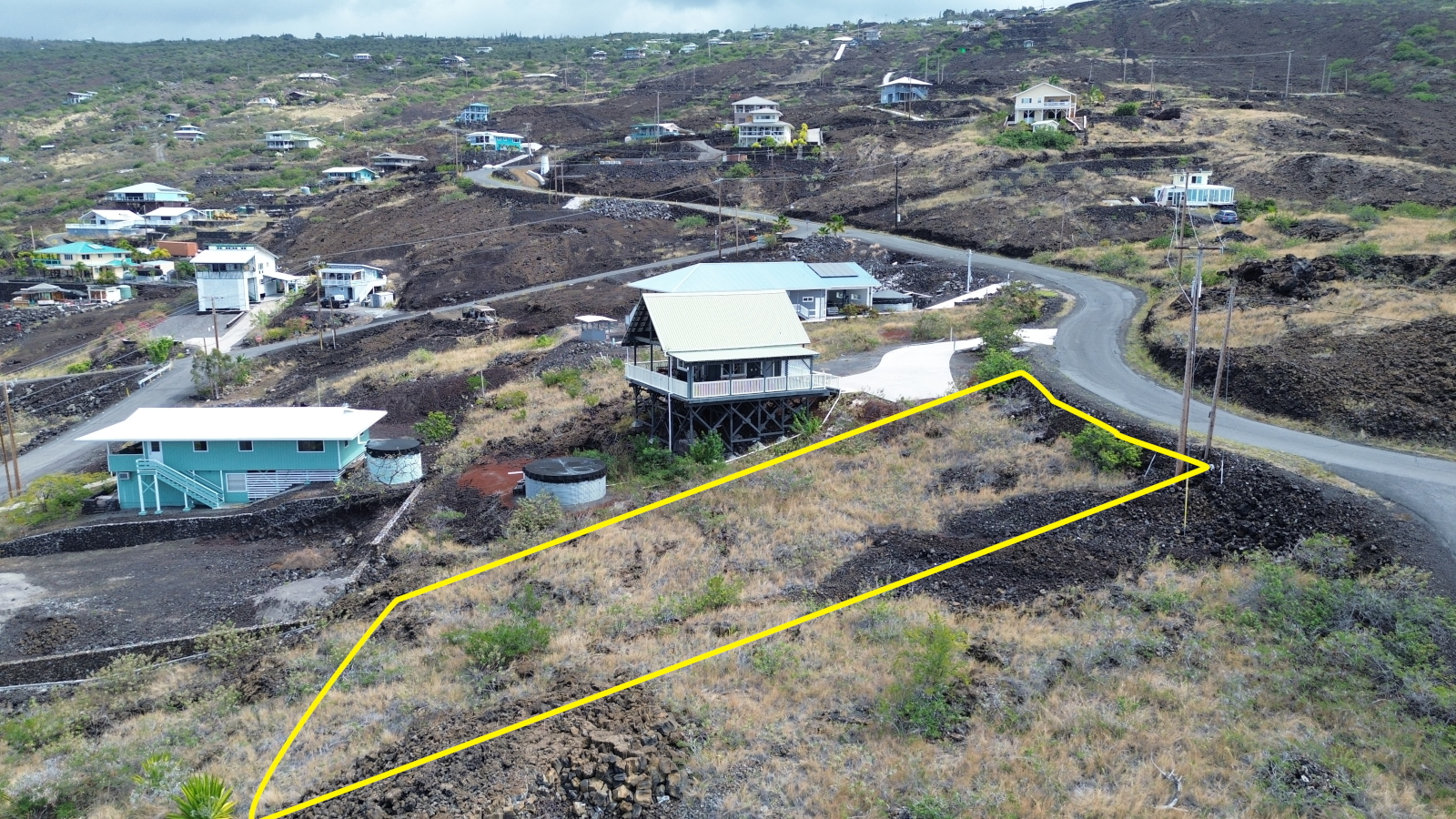88-1919 Lot 55 Milolii Road Captain Cook, HI 96704 - Photo 7 of 14 an aerial view of a house with a yard