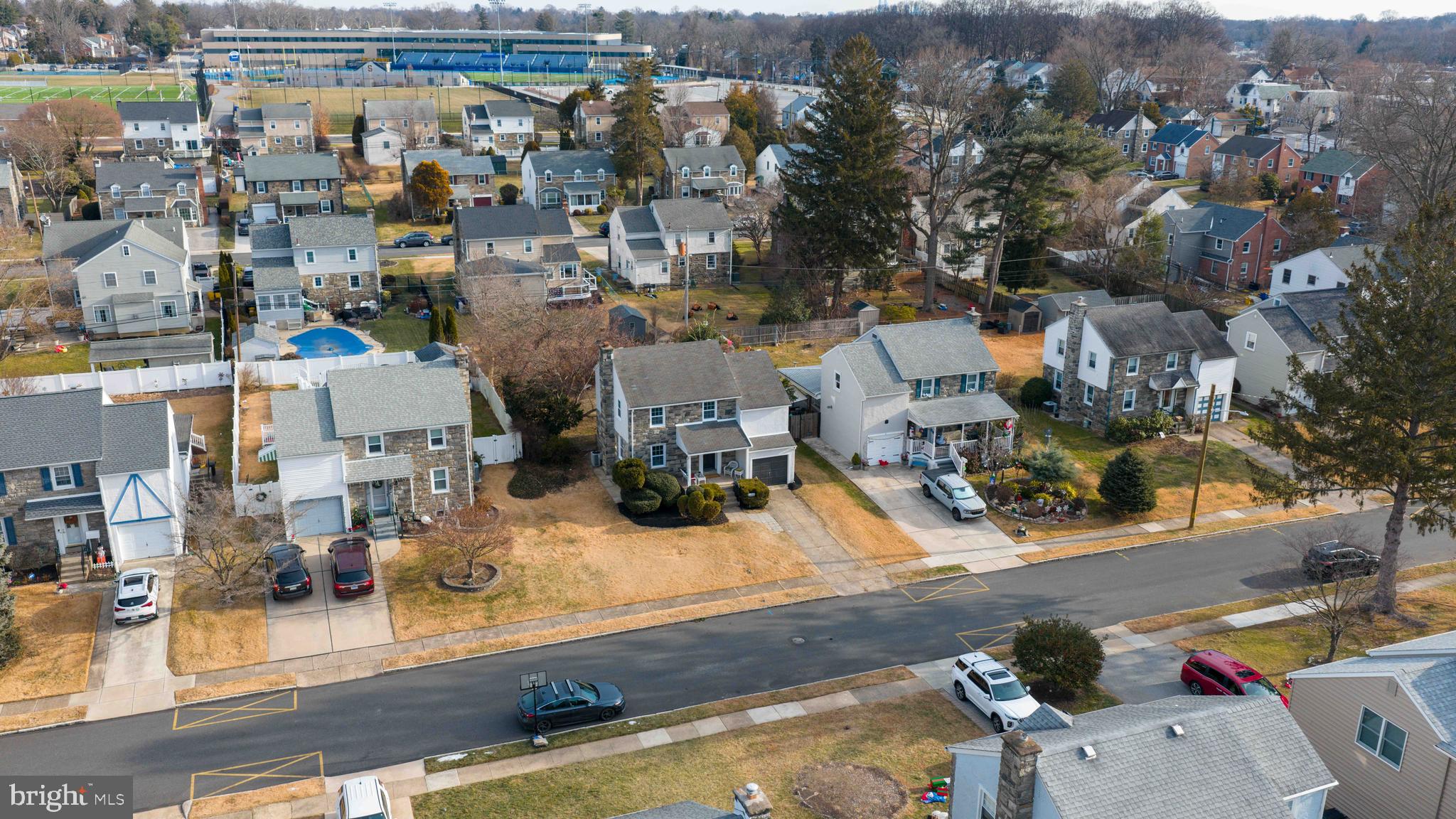 31 Wayfield Road Springfield, PA 19064 - Photo 45 of 49 an aerial view of a city with lots of residential buildings