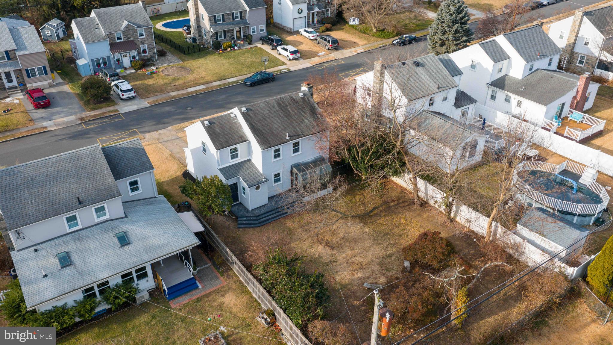 31 Wayfield Road Springfield, PA 19064 - Photo 47 of 49 an aerial view of residential houses with outdoor space