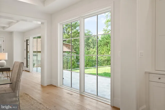a view of a livingroom with furniture and window