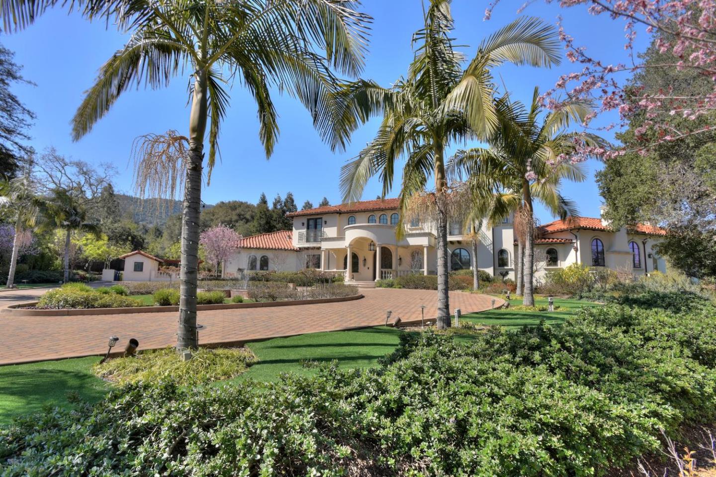 18612 Decatur Road Monte Sereno, CA 95030 - Photo 12 of 50 front view of a house with a yard and potted plants