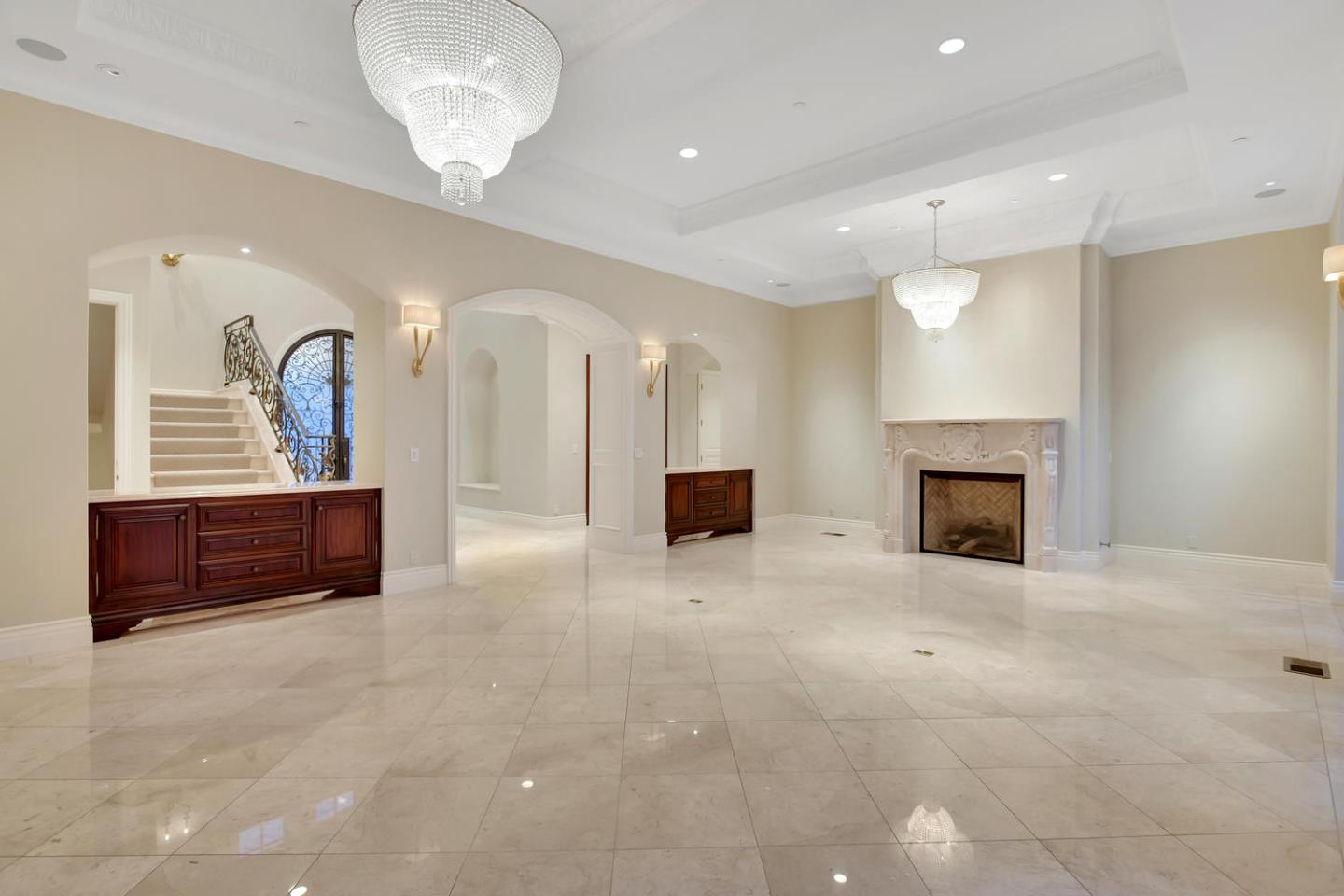 18612 Decatur Road Monte Sereno, CA 95030 - Photo 23 of 50 a living room with furniture and a fireplace