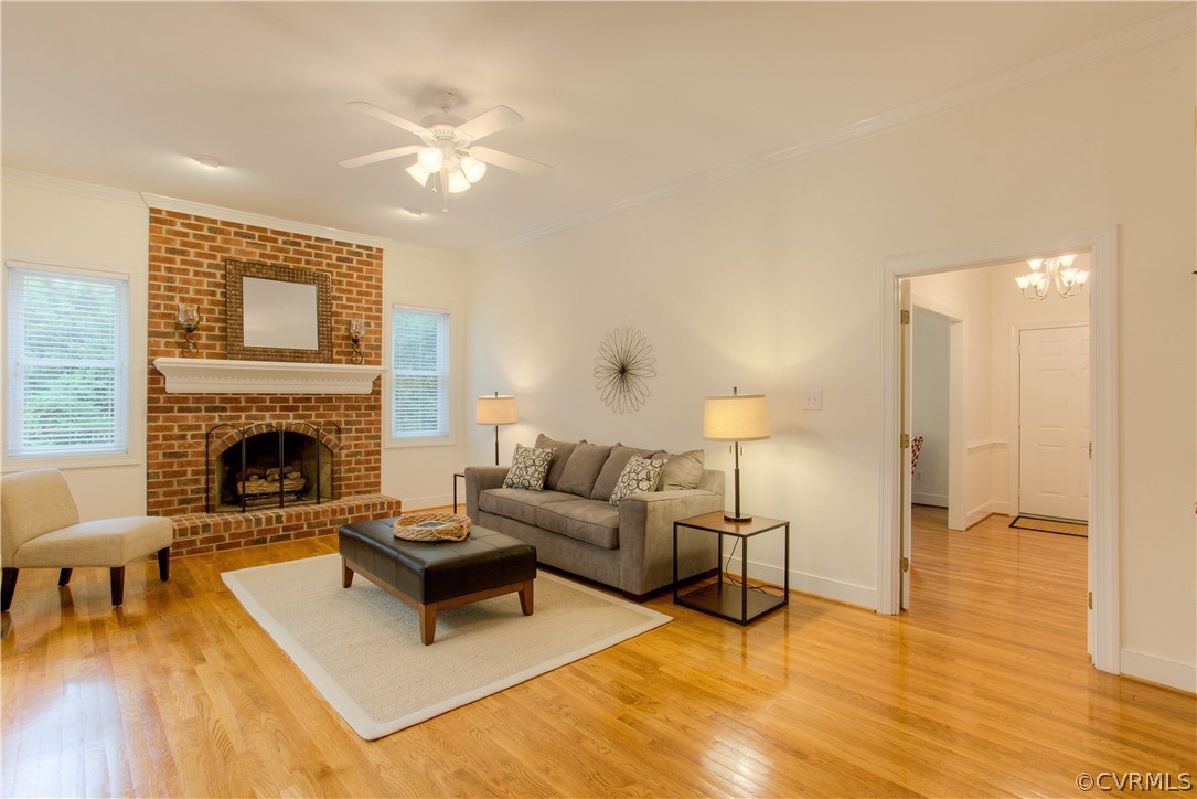 205 Arrowview Court Henrico, VA 23229 - Photo 20 of 38 Family Room Gas Fireplace