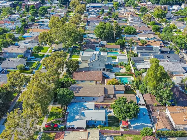 an aerial view of a city