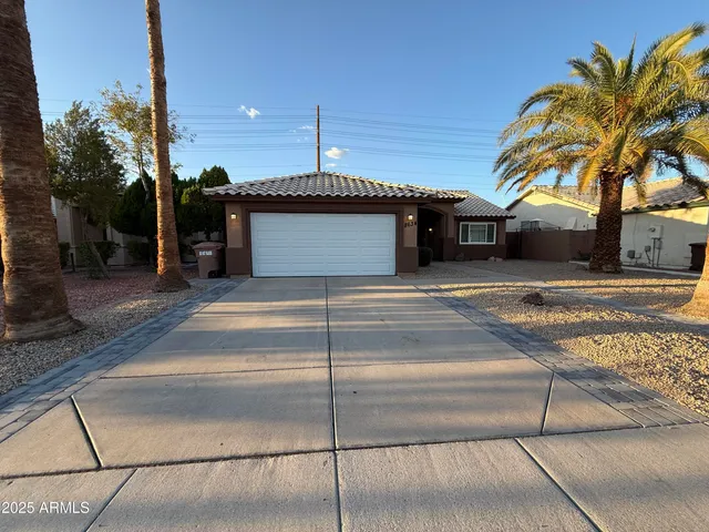 a front view of a house