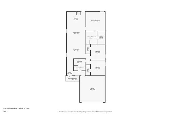 $1,555 | 1536 Sunset Ridge Drive, Conroe, TX 77306