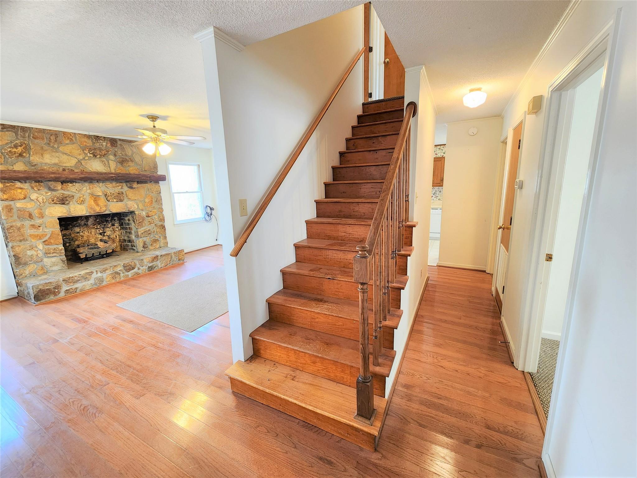 5542 Wagoner Road Gold Hill, NC 28071 - Photo 17 of 34 a view of entryway and hall with wooden floor