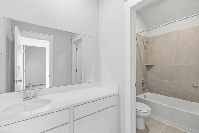 a house view with a garden space