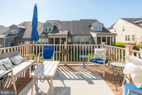 a view of a patio with a chairs