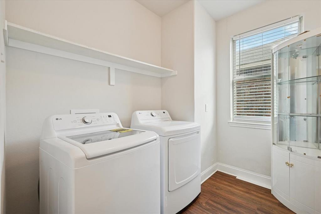 313 Marble Creek Drive Fort Worth, TX 76131 - Photo 17 of 27 a utility room with dryer and washer