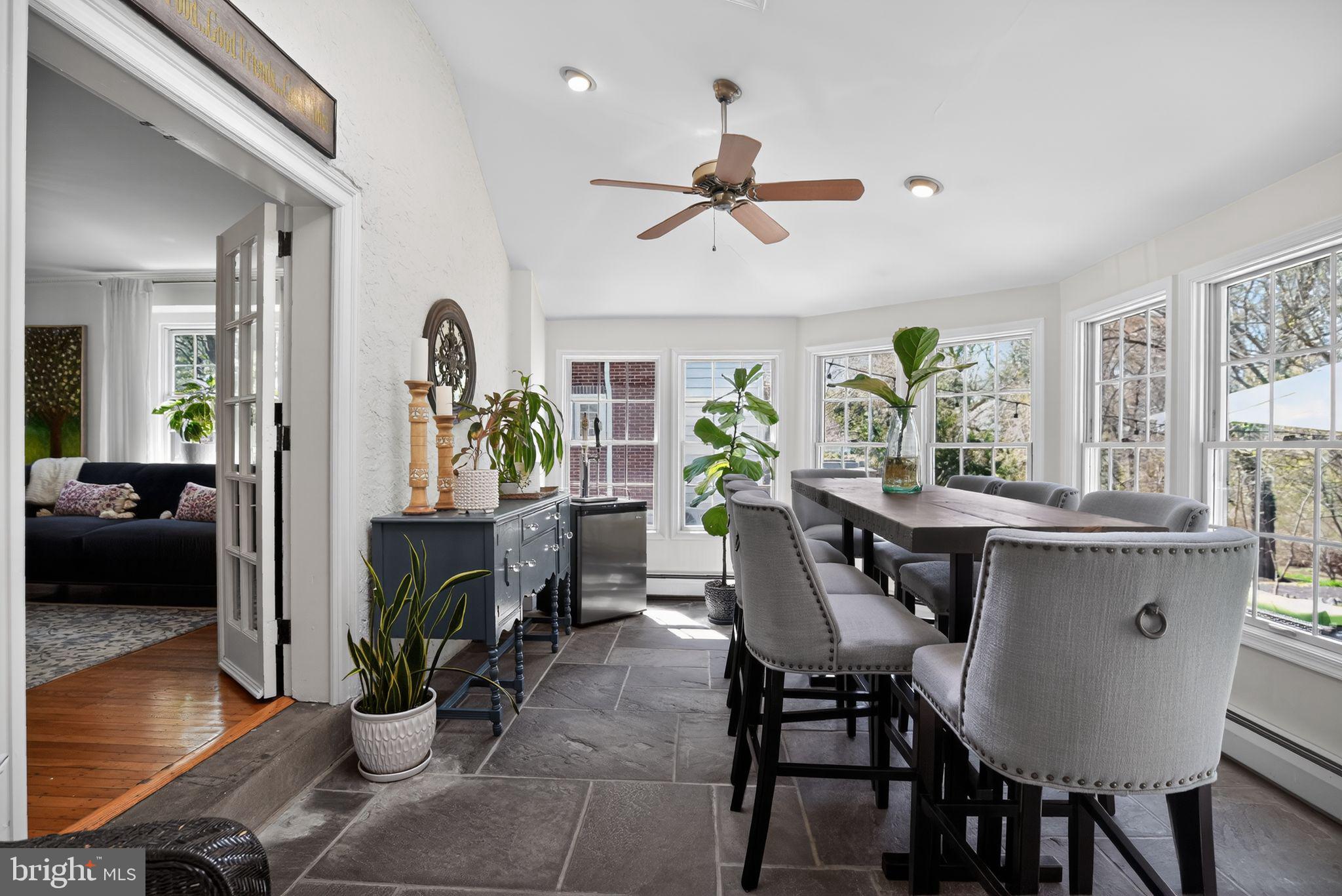 113 Waverly Road Wyncote, PA 19095 - Photo 15 of 38 Sunroom with door to gorgeous patio