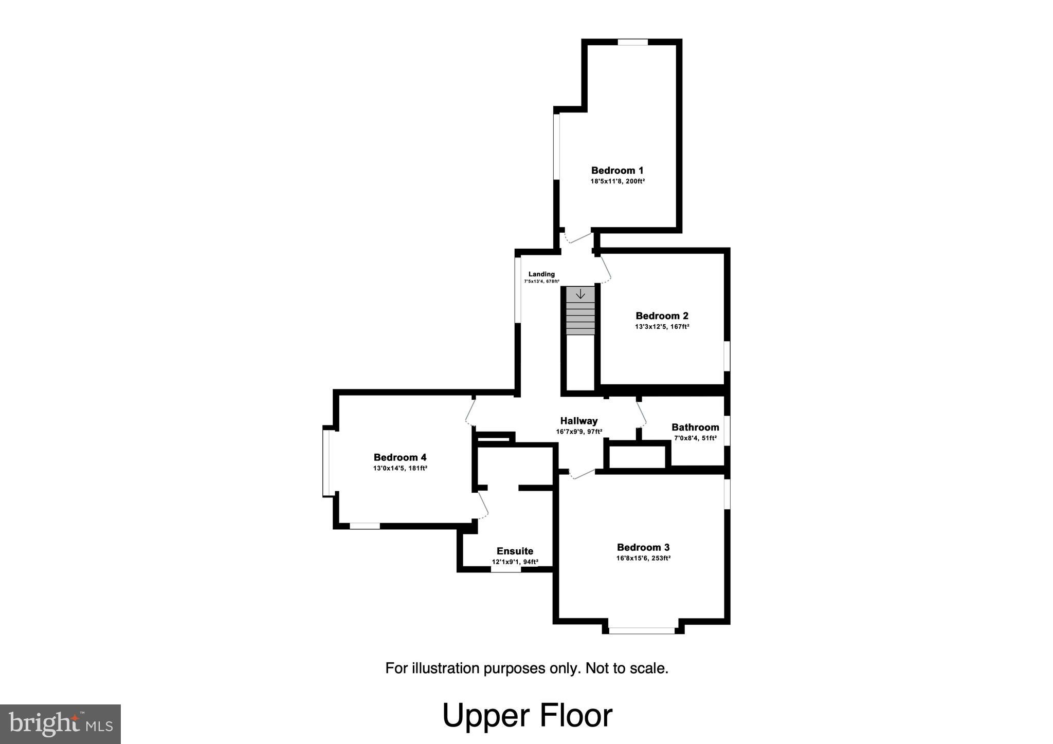 113 Waverly Road Wyncote, PA 19095 - Photo 38 of 38 Floorplans - Second Floor