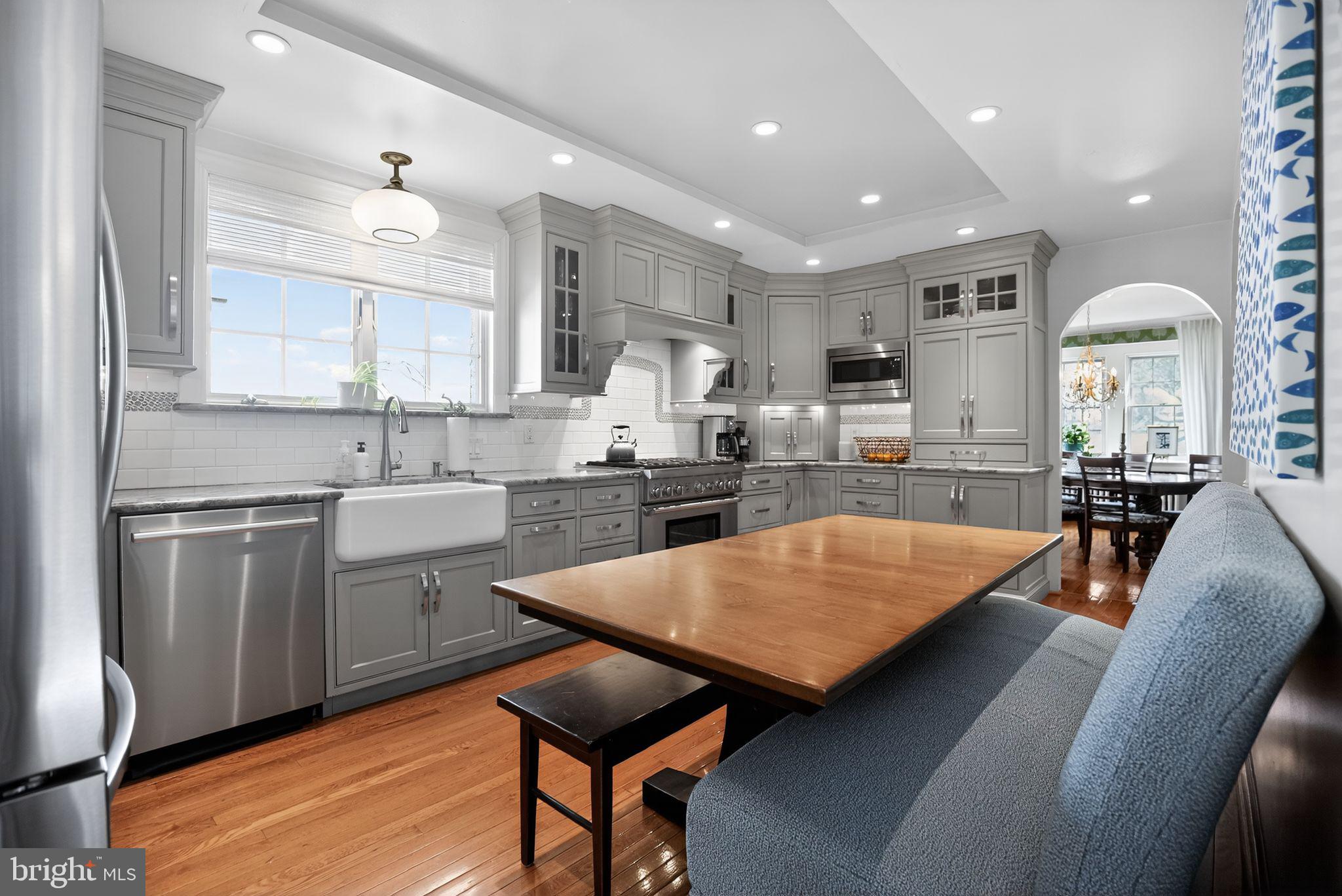 113 Waverly Road Wyncote, PA 19095 - Photo 9 of 38 Custom Kitchen w/upgraded appliances