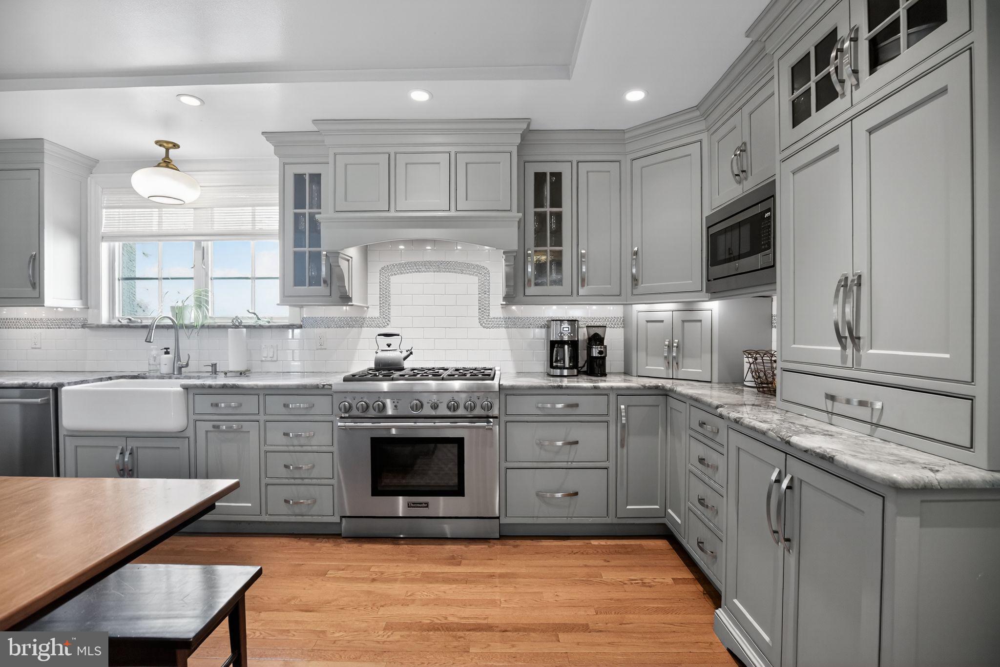 113 Waverly Road Wyncote, PA 19095 - Photo 10 of 38 Custom Kitchen w/wood cabinetry