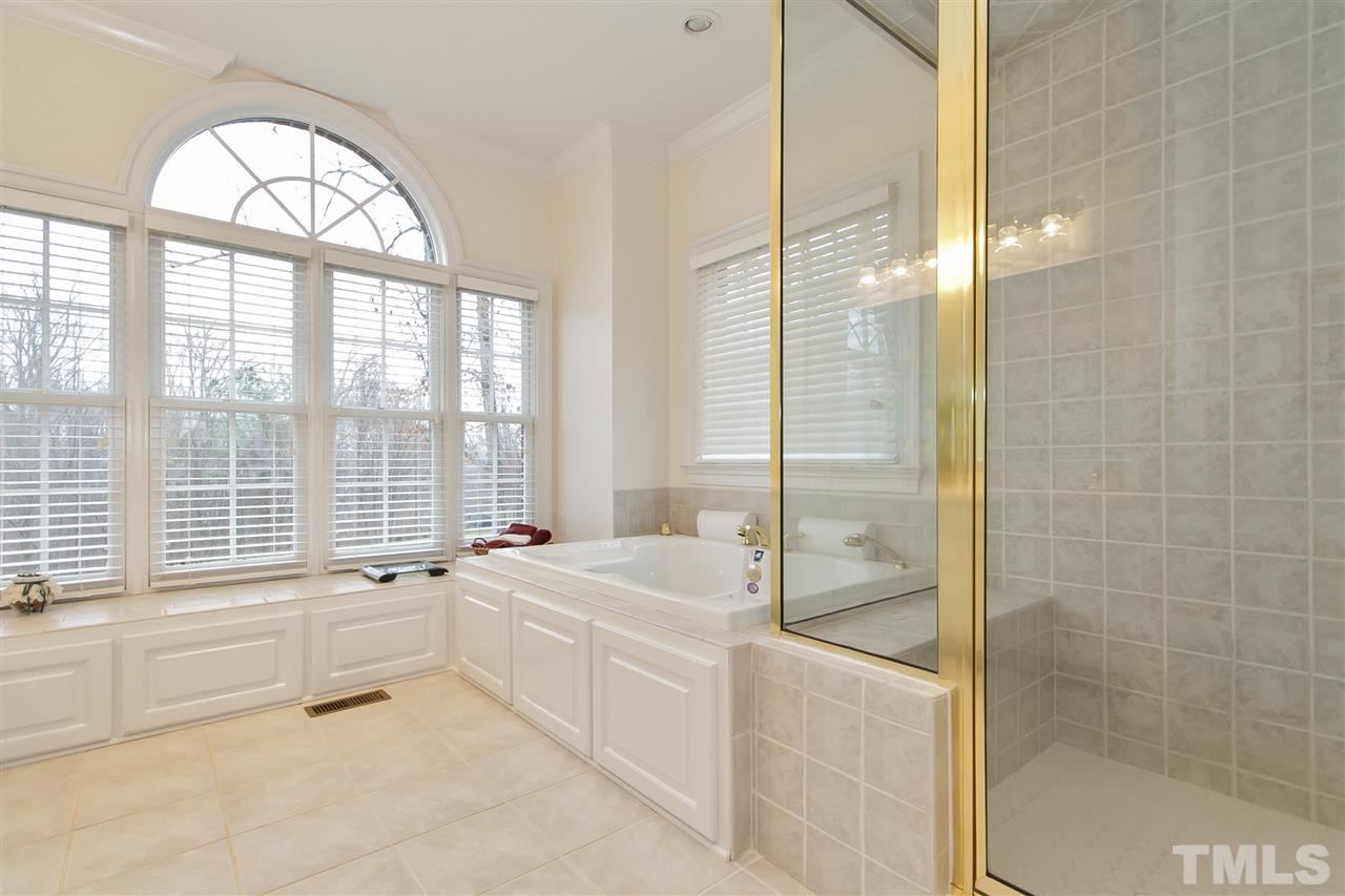 864 Rivers Edge Drive Graham, NC 27253 - Photo 17 of 25 Master Bath with Jetted Tub and Walk-In Shower