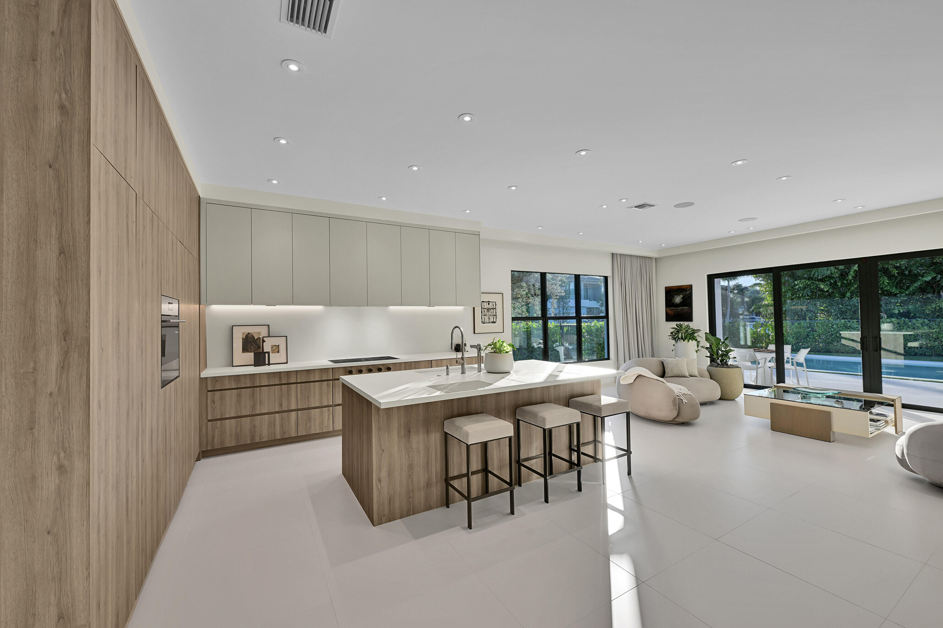 8538 Apple Falls Lane Boca Raton, FL 33496 - Photo 4 of 28 a living room with stainless steel appliances granite countertop furniture and a kitchen view