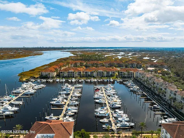 a view of a city and ocean view