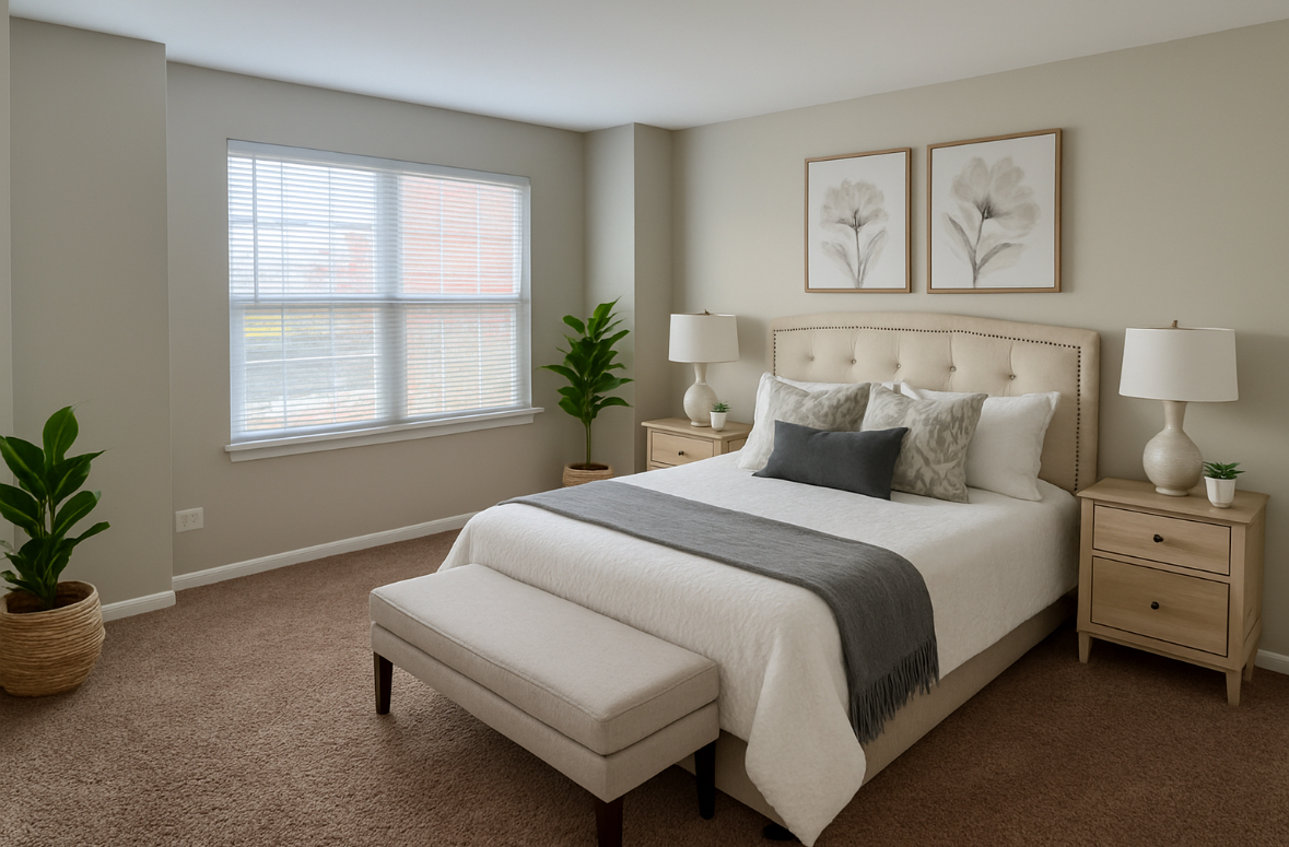 1256 North Split Oak Circle Round Lake Beach, IL 60073 - Photo 6 of 8 a bedroom with a bed and window