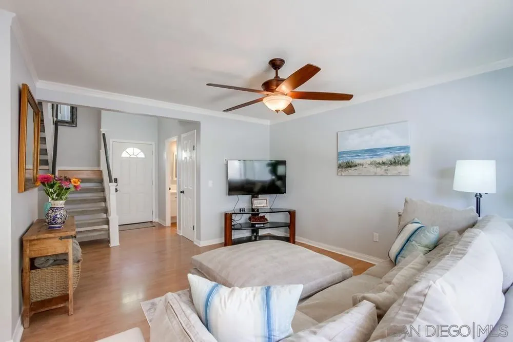 284 Gardendale Road Encinitas, CA 92024 - Photo 19 of 59 a living room with furniture and a flat screen tv