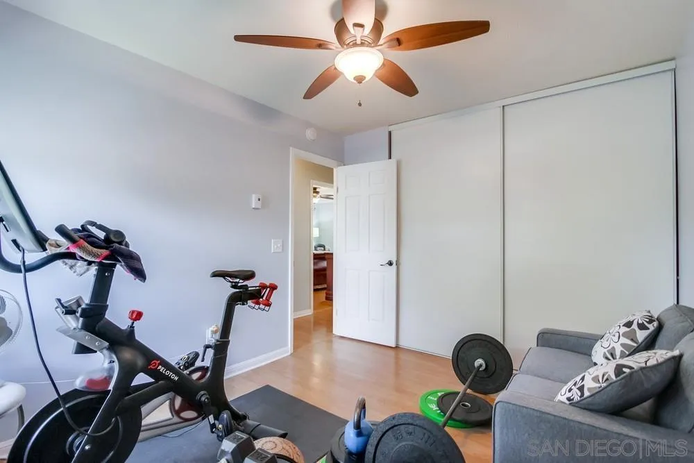 284 Gardendale Road Encinitas, CA 92024 - Photo 50 of 59 a view of a livingroom with furniture and gym equipment