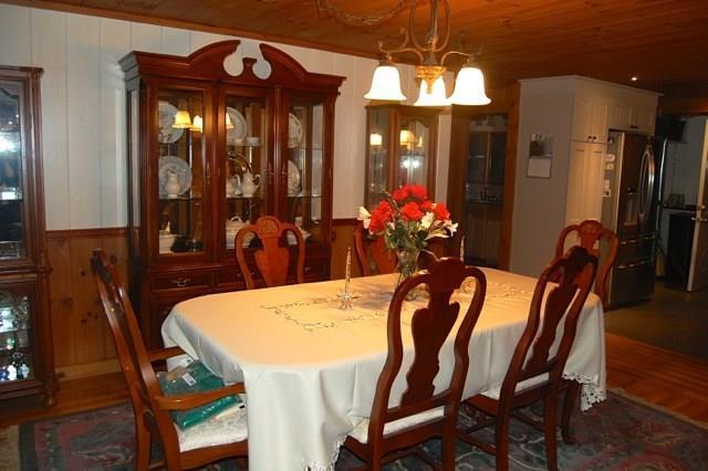 522 Shady Nook Road West Newfield, ME 04095 - Photo 13 of 30 Dining room w/ wood ceiling.