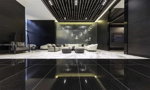 a room with gym equipment